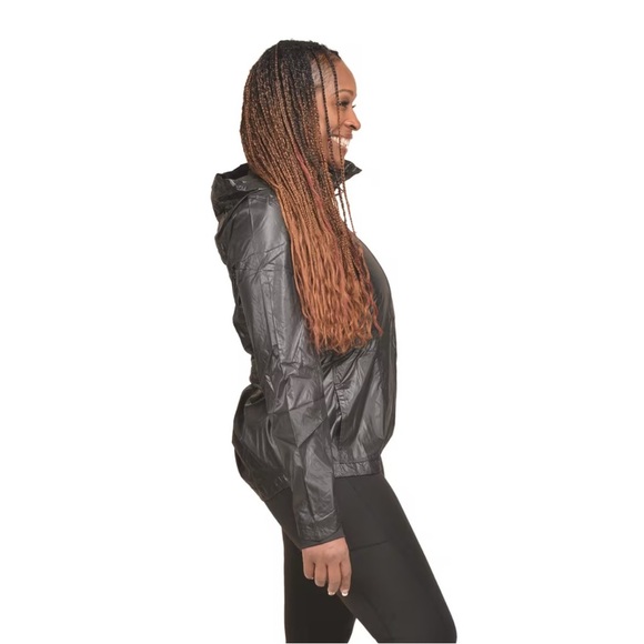 Layer 8 Black Utility Jacket with Hood and Elastic Cuffs - Picture 1 of 8